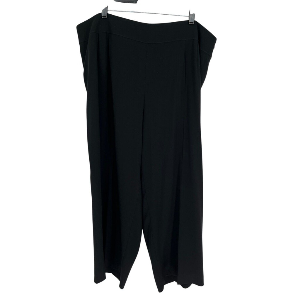 Talbots Pants Women's Size 24W Black Dress Trousers Wide Leg Career Professional
